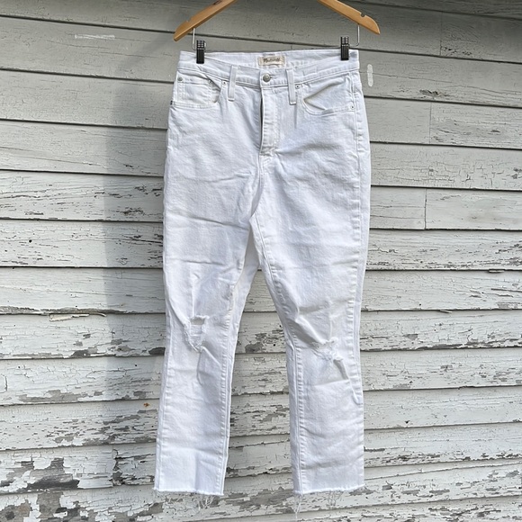 Madewell the high-rise slim boyjean white - Picture 1 of 4